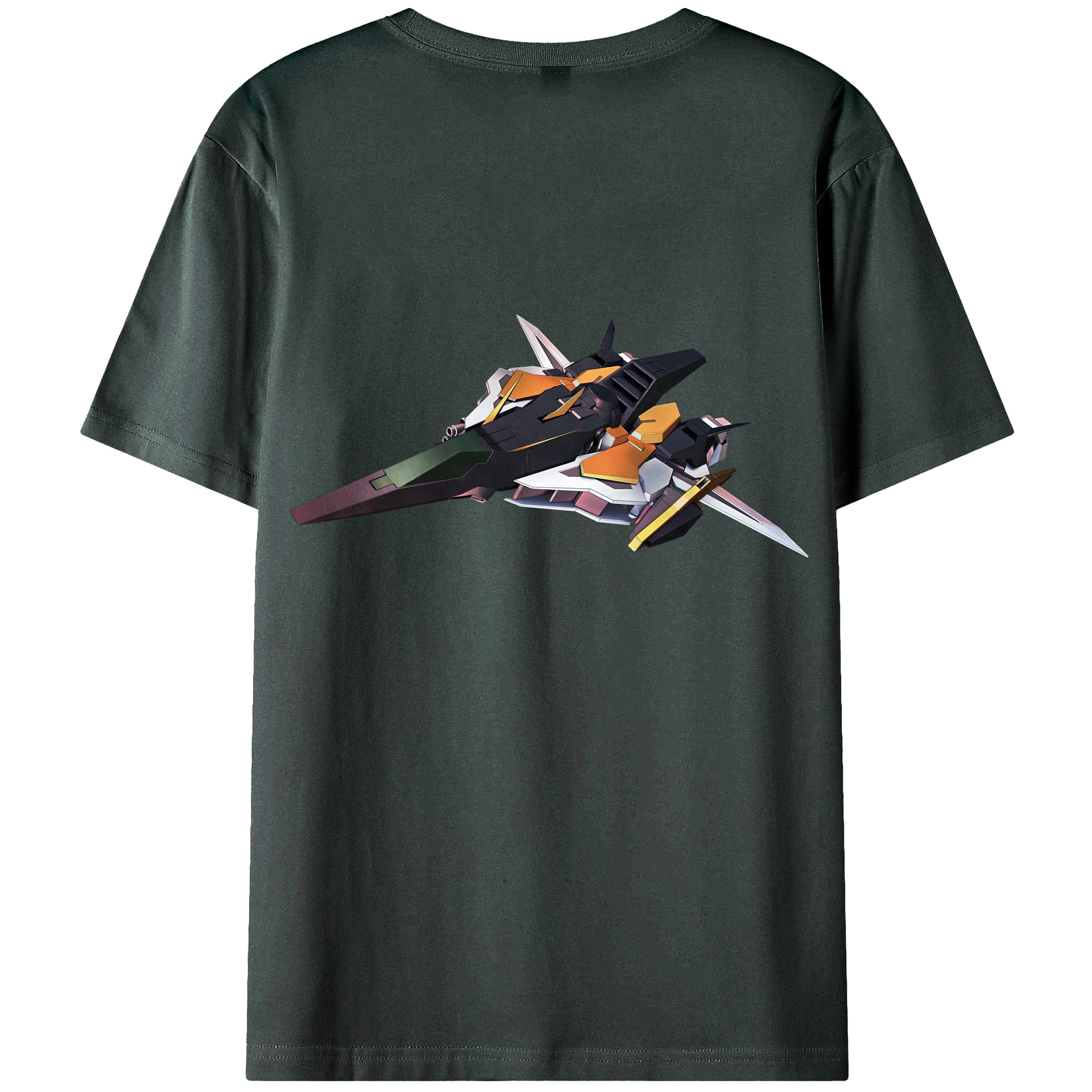 （画像用） 機動戦士ガンダム Mobile Suit Gundam 綿100％ メンズ半袖Tシャツ（バックプリント） 通気性